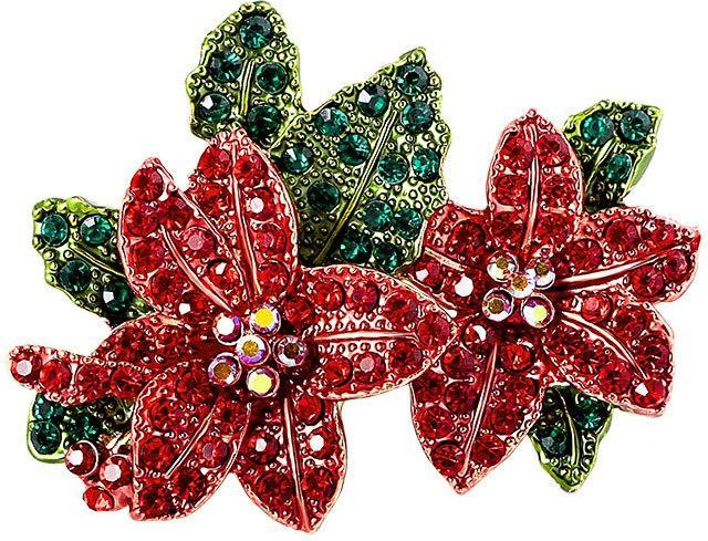 YIRAN Brosche Blume, Vollkristall, Damen - Bild 1