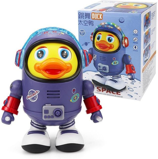 Wucifang Bags Baby Enten Musikalisches Interaktives Spielzeug, Elektrisch, mit Lichtern und Geräuschen, Grau, ab 3 Jahre - Bild 1