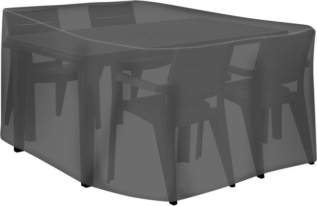 Tepro Universal Abdeckhaube für rechteckige Sitzgruppen, Schwarz, B: 350 cm, T: 150 cm, H: 95 cm - Bild 1