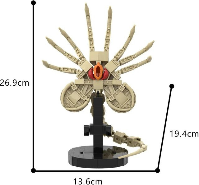 Gobricks Alien Facehugger Bausteine Kreatur Konstruktionsbausteine ab 14 Jahren - Bild 1