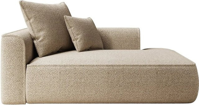 Vente-unique Recamiere Pineta ohne Schlaffunktion in Taupe mit Chenille-Stoff, Breite: 180 cm, Tiefe: 115 cm, Höhe: 67 cm - Bild 1