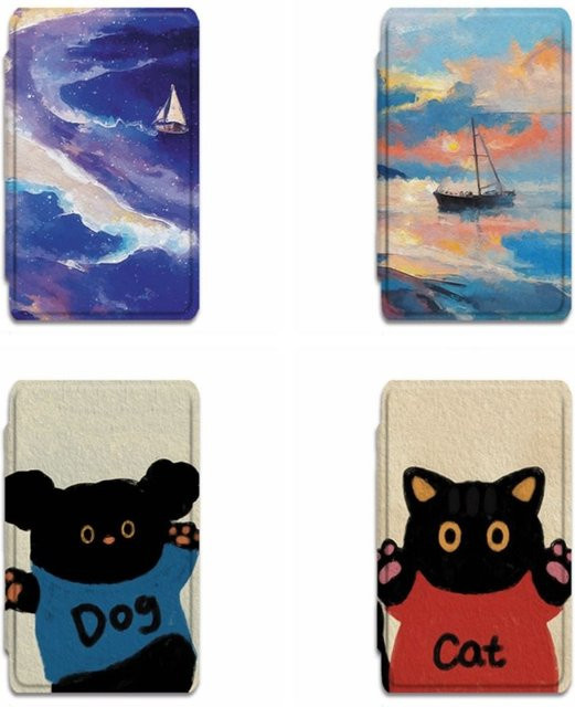 XTEINK Folio-Hülle für X4/X3 mit Ölgemälde-Design, stoßfeste Magnet-Schutzhülle in Bunt - Bild 1