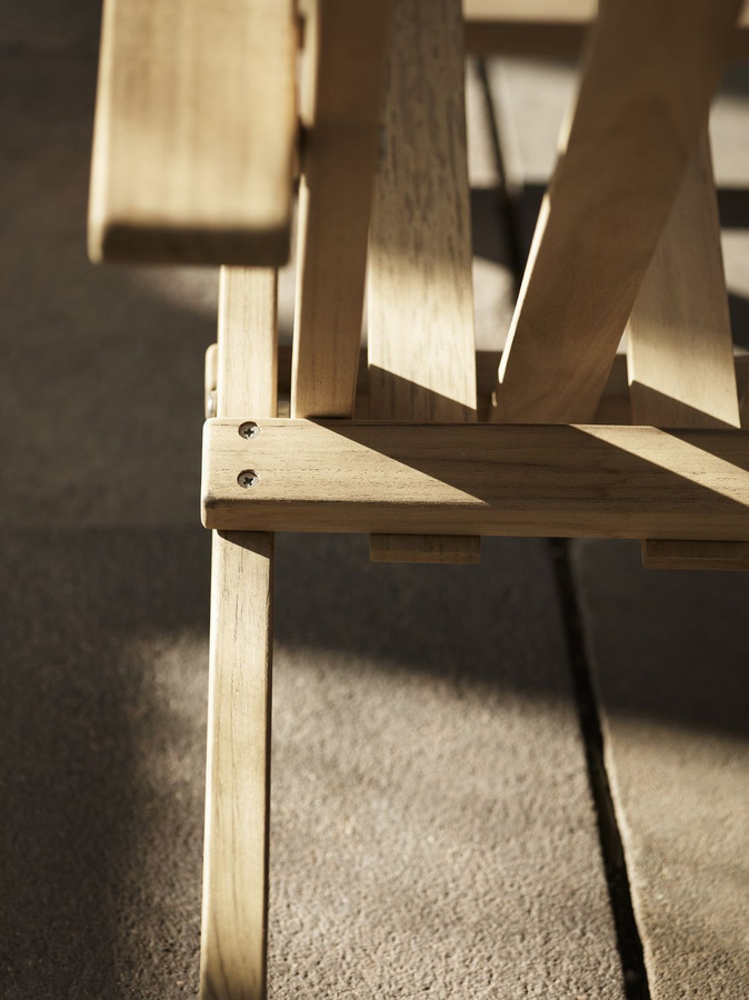 Carl Hansen & Søn Klappstuhl BM4570 aus Teakholz mit braunem Sunbrella-Stoff - Bild 2