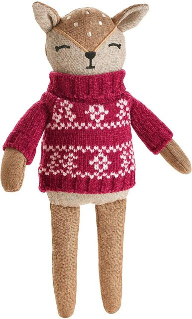 Hunter Birka Reh Hundespielzeug, 27 cm, Beige-Rot - Bild 1