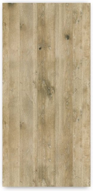 Walllux Duschrückwand Eiche Gekalkt in Holzoptik aus Alu-Verbund, Breite: 100 cm, Höhe: 210 cm, Stärke: 3 mm - Bild 1