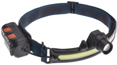 TFA Dostmann LUMATIC HEAD LED Stirnlampe akkubetrieben, 450lm, Schwarz - Bild 1