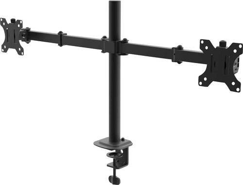 Akyga Monitor-Tischhalterung AK-MB-02 für 2 Displays bis 32 Zoll, Schwarz, neigbar, rotierbar und schwenkbar - Bild 1