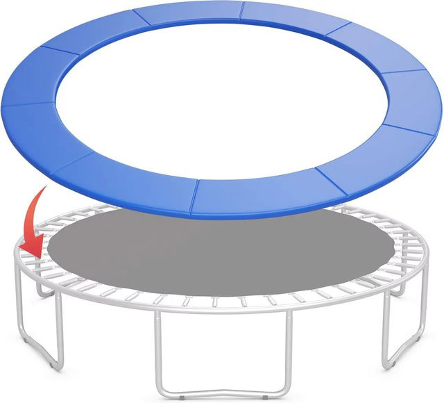 AMYOGA Universelle Ersatz-Trampolin-Sicherheitspolstermatte in Blau, wasserdichte Trampolin-Abdeckung zum Schutz der Federn, passend für 6 Fuß, 8 Fuß und 10 Fuß - Bild 1