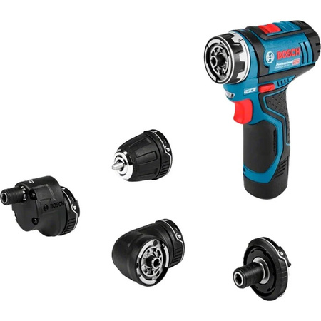 Bosch GSR 12V-15 FC Professional Akku-Bohrschrauber in Blau/Schwarz mit Koffer