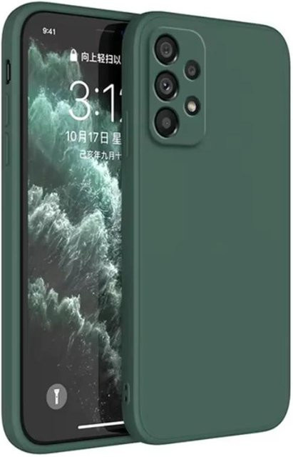 Luxus Flüssigsilikon Handyhülle für Samsung Galaxy A33 in Grün - Bild 1