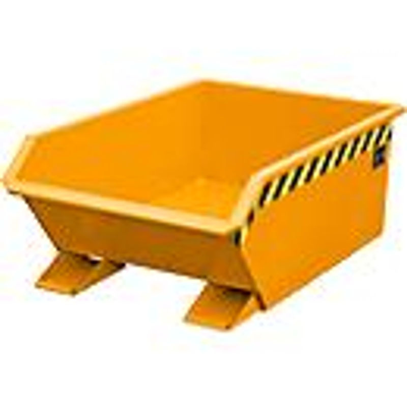 Kippbehälter Bauer Mini Typ MGU 270 in Orange mit 270l Inhalt und 350 mm Schüttkantenhöhe - Bild 2