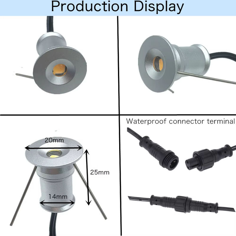 YELEDWAY LED Treppenbeleuchtung IP67 für Außenbereich, runde Bodenleuchte aus Aluminium in Warmweiß für Garten und Terrasse - Bild 3