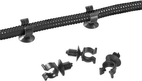 HellermannTyton Halter für Schutzschlauch Schwarz 151-14312 CTC13FT6-HIRHS-BK-D1 - Bild 1