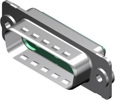 Molex 173107-0411 D-SUB Steckverbinder in Grün und Silber - Bild 1