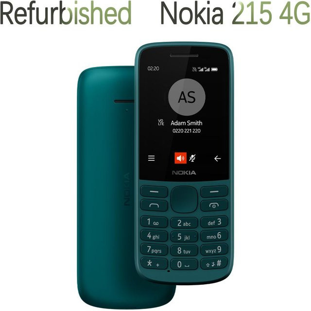 Refurbished Nokia 215 4G Mobiltelefon in Grün mit LTE-Unterstützung - Bild 1