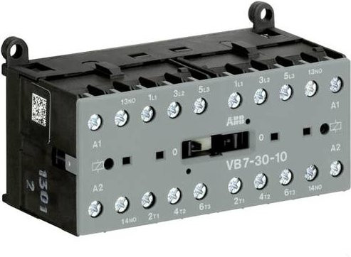 ABB VB7-30-10-85 Wendeschütz mit 3 Schließern, 5.5kW, Grau - Bild 1