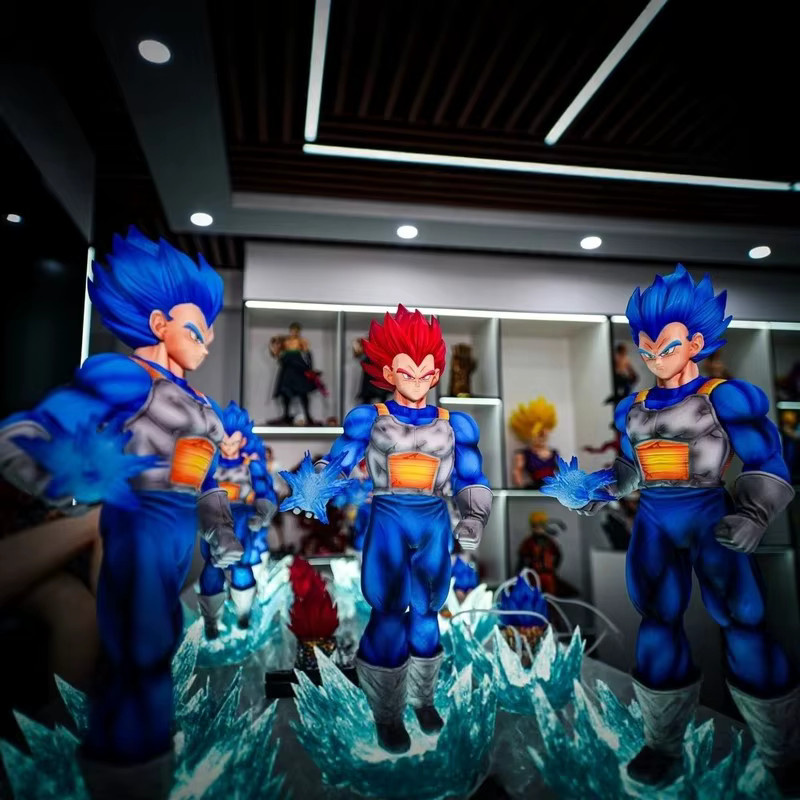 Bandai Dragon Ball Super Saiyan God Goku Super Blue Vegeta, Doppelköpfige Actionfigur, Einzelfigur - Bild 2