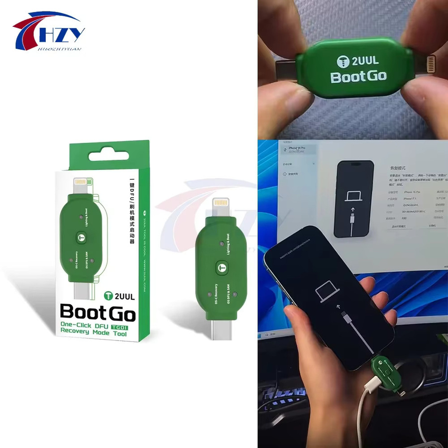 2UUL BootGo TG01 One-Click-Enter DFU-Wiederherstellungsmodus-Adapter für iPhone und iPad in Grün - Bild 3