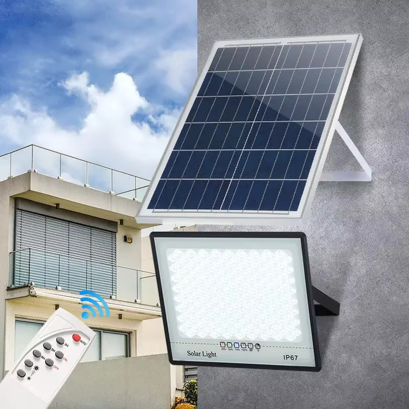 Swiatla LED Solar-Gartenleuchten für den Außenbereich, wasserdichter IP67 Reflektorstrahler in Schwarz, moderne Wandbeleuchtung für den Garten - Bild 4
