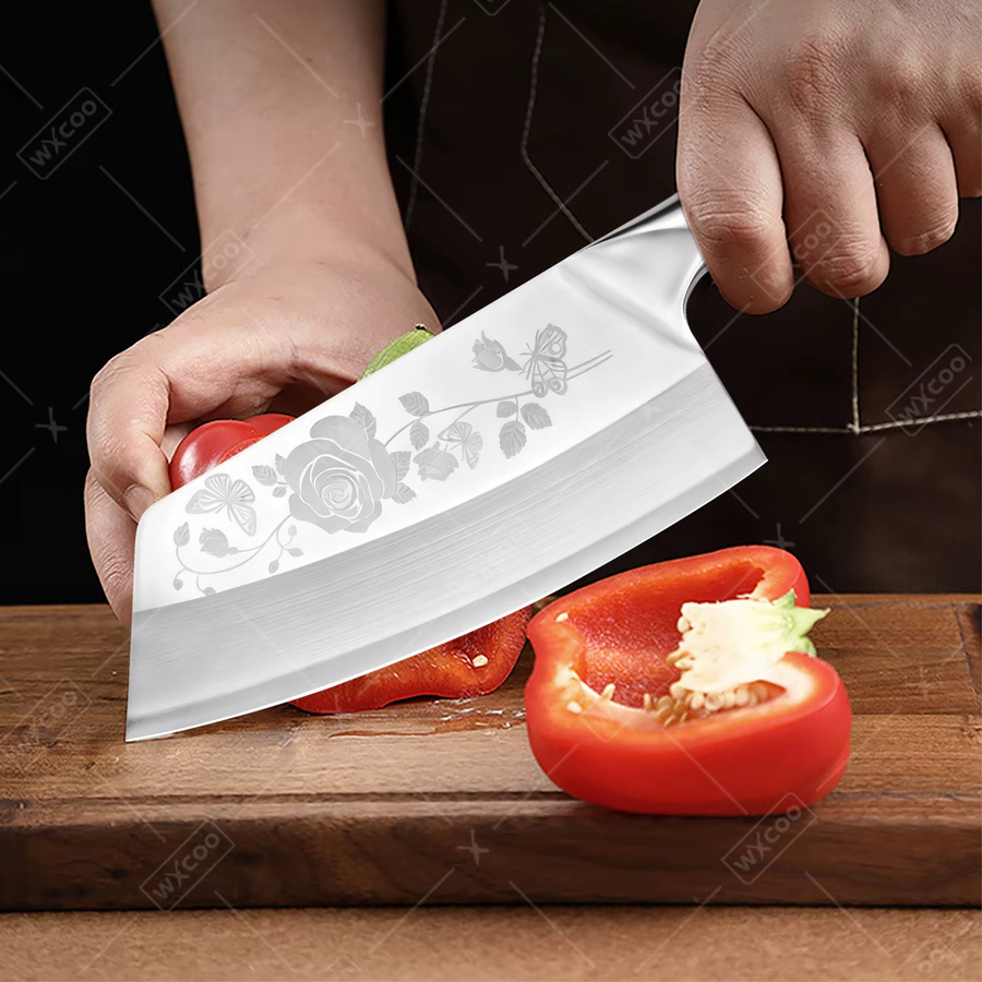 WXCOO Küchenmesser aus Edelstahl als Fleischbeil und Kochmesser in Silber - Bild 4