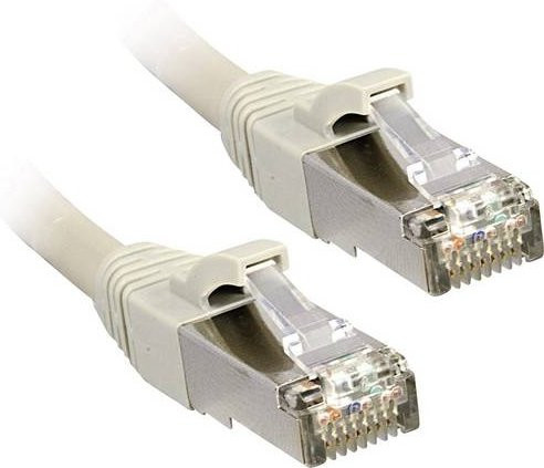 Lindy RJ45 Patchkabel CAT 6 F/UTP Ethernet LAN in Grau, Länge: 0,50 m - Bild 1