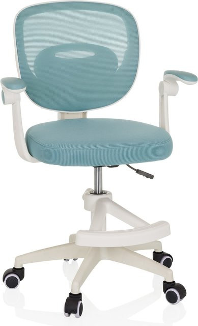 hjh OFFICE Kinderdrehstuhl KIDDY SMART aus Stoff und Netzstoff mit abklappbaren Armlehnen - Bild 1