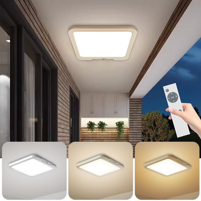 AMARYLLIS Intelligente Deckenleuchte in Weiß mit Fernbedienung, Bewegungsmelder und dimmbarer LED-Beleuchtung inklusive 6000 mAh Akku-Backup für das Schlafzimmer - Bild 1