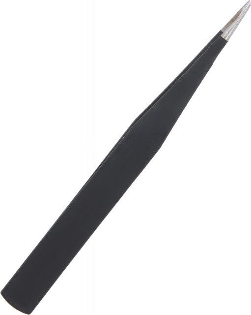 Gerade Pinzette GSMnet OEM ESD-16 aus Edelstahl in Schwarz - Bild 1
