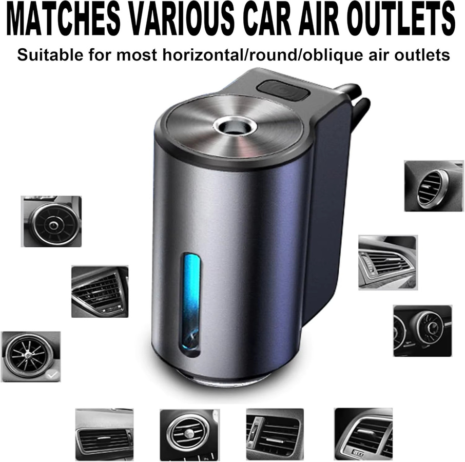 XMSJ Intelligenter Aromadiffusor für das Auto, 3-stufig verstellbarer Lufterfrischer, wiederaufladbares Autozubehör - Bild 6