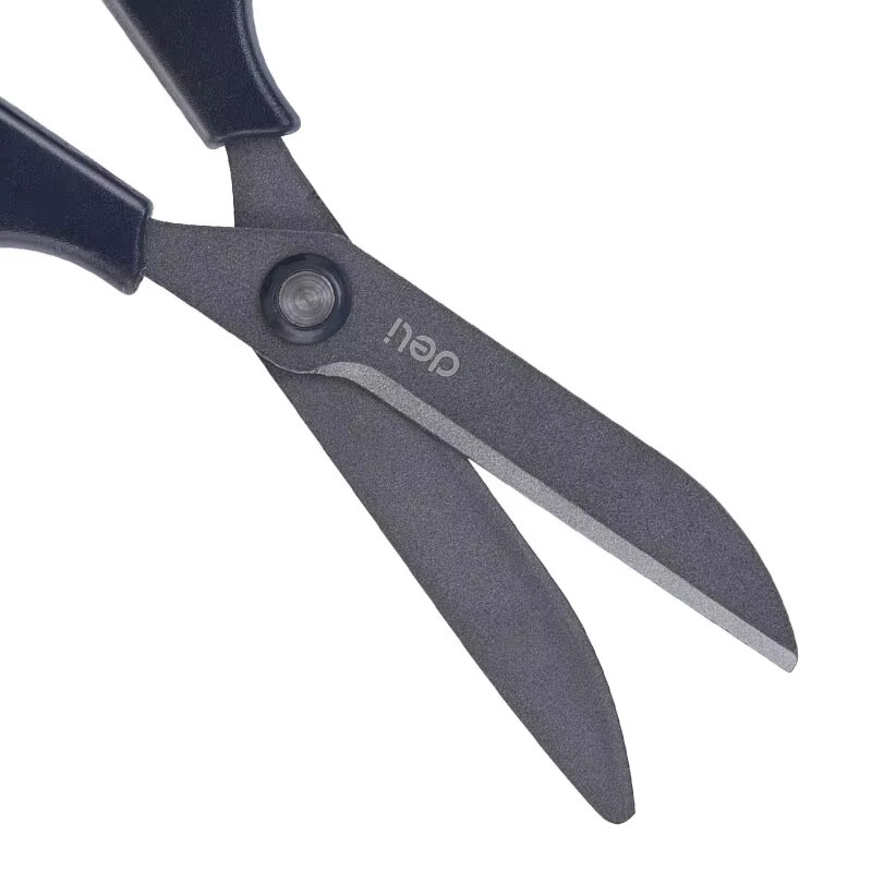 Deli Profi-Schere mit ergonomischem Griff und Antihaft-Beschichtung in Schwarz - Bild 2