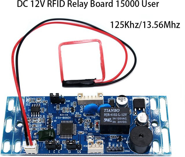 Asia-Teco RFID-Board für näherungsgesteuertes Zugangskontrollsystem in Blau, 125kHz/13.56MHz mit 15000 Benutzerkapazität für Gebäude-Gegensprechanlagen und eingebettete Sicherheitszugangskontrolle - Bild 1