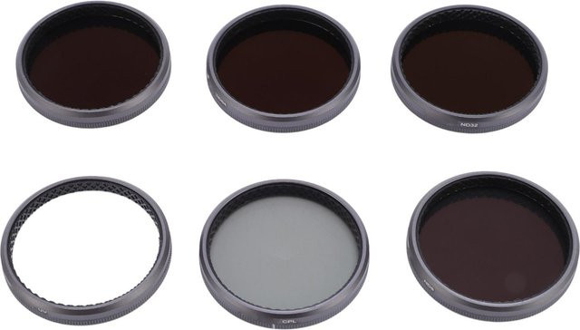 Igeteck ND CPL UV Filter Set für Action 3 4 5Pro Action Kamera Zubehör in Schwarz mit ND8 ND16 ND32 ND64 Filtern - Bild 1
