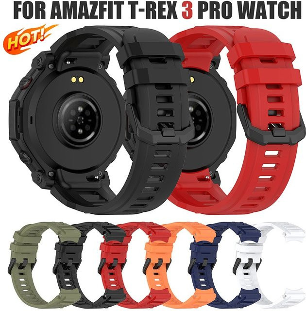 Huami Uhrenarmband Silikon, Schwarz, Unisex - Bild 1