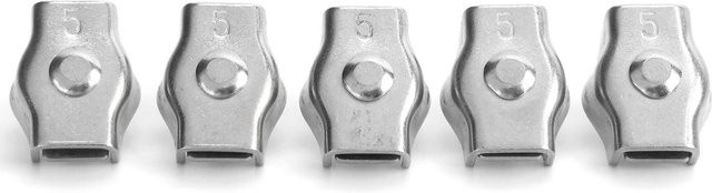 5 Stück Simplex Seilklemmen aus Edelstahl in Silber für Marine-Beschläge und Forstmaschinen, Durchmesser: 5 mm - Bild 1