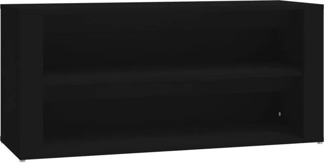vidaXL Schuhregal Schwarz aus Holzwerkstoff B/T/H: 100 x 35 x 45 cm - Bild 1