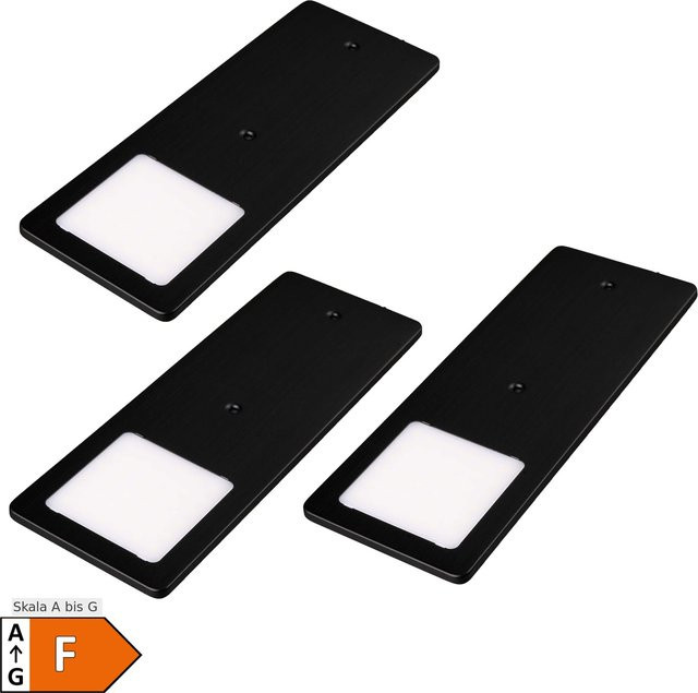 3er Set TooFlat LED Unterbauleuchten in Neutralweiß für Küche und Wohnraum - Bild 1