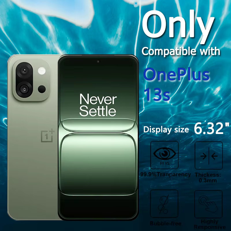 Set aus 1 bis 4 HD-Displayschutzfolien aus gehärtetem Glas für OnePlus 13s 13S, transparent, kratzfest mit 9H Härtegrad - Bild 4