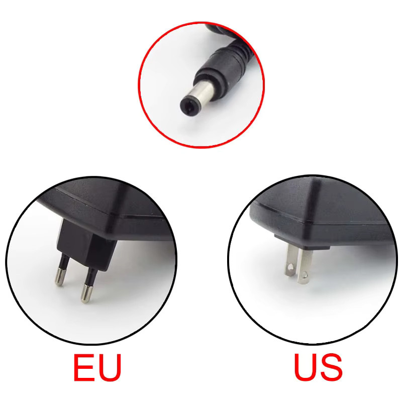 Gakaki Netzteil Konverter AC 110V 220V zu DC 6V 3A Adapter für CCTV Kamera und LED in Schwarz - Bild 2