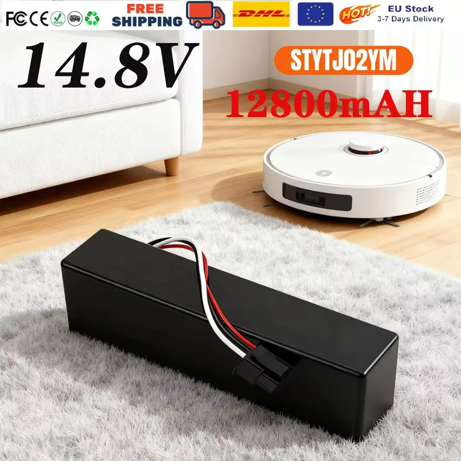 Xiaomi Ersatz-Li-Ionen-Akku 14,4V 12800mAh in Schwarz für Mi Robot Vacuum-Mop 2S Mop P STYTJ02YM Roboter-Staubsauger - Bild 6
