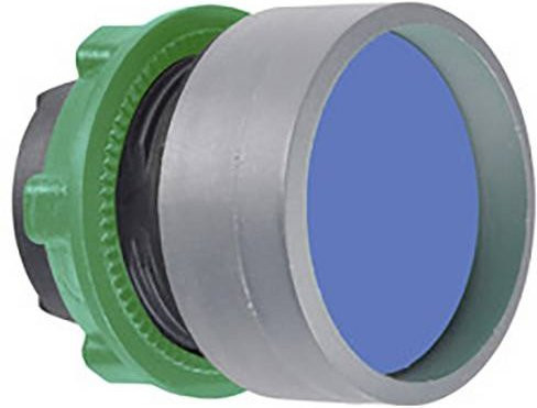 Schneider Electric ZB5AA66C0 Drucktaster-Frontelement aus Kunststoff in Blau und Grau - Bild 1
