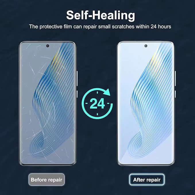 3er-Pack Privatsphäre Hydrogel-Displayschutz für OPPO Find X9 Pro, X8s und Find X8, transparent - Bild 4