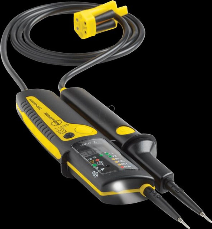 Beha-Amprobe 2100-GAMMA+ Zweipoliger Spannungsprüfer CAT III 1000 V, CAT IV 600 V mit Akustik, LCD und LED in Schwarz-Gelb - Bild 2