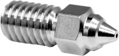 Micro-Swiss Verschleißfeste Düse 0,6 mm für Creality Ender 7, Messingbeschichtet, Silber, M2609-06 - Bild 1