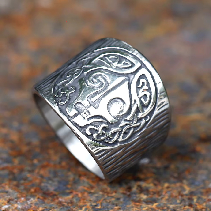 Ring Edelstahl, Silber, Unisex - Bild 2