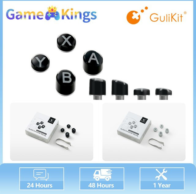 Gulikit NS62 Tastenkappen für Gulikit ES, ES Pro, KK3-Serie und TT-Serie mit B A X Y Tastenplatzierung in Schwarz - Bild 1