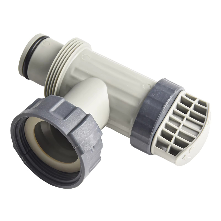 2er-Set Intex Ersatz Kolbenventil Adapter für Pool Filterpumpen, Farbe: Grau - Bild 2