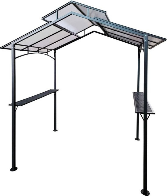 Grillpavillon aus Stahl von HC Garten & Freizeit in Anthrazit, B/T/H: 240 x 150 x 250 cm - Bild 1