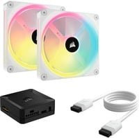 Corsair iCUE LINK QX140 RGB 140-mm-PWM-Gehäuselüfter in Weiß Multicolour - Bild 1