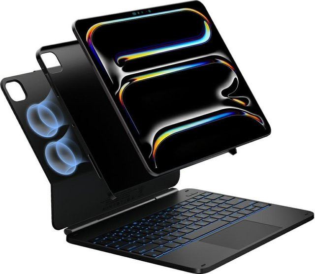 Typecase Edge Etui mit Tastatur für iPad Air 13 2024/2025 in Schwarz - Bild 1