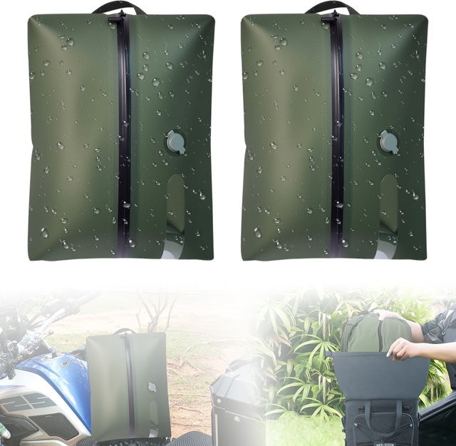 SOYAVISION Reise-Vakuumbeutel für Kleidung in Grün, wiederverwendbare platzsparende Kompressionsbeutel für Koffer und Rucksack - Bild 1